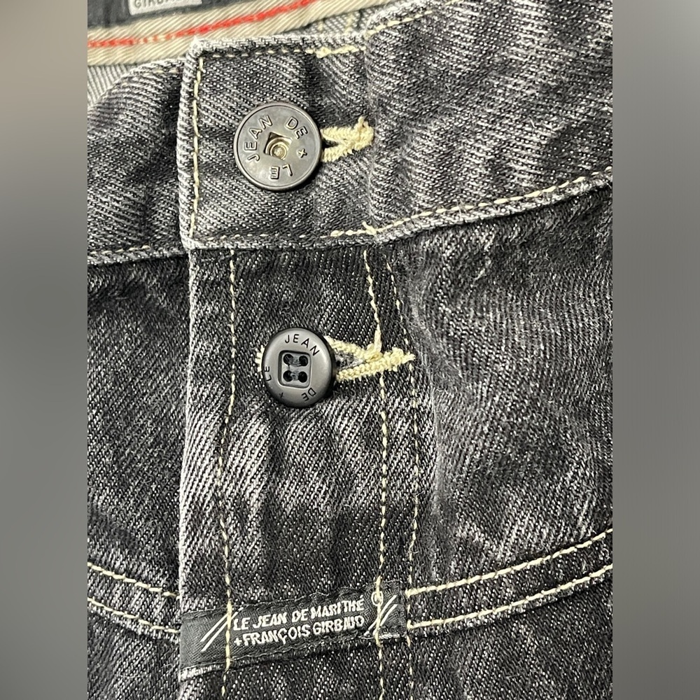 Vintage Marithe Francois Girbaud Denim Jeans Black Y2K Size 38M 90’s - Picture 4 of 7